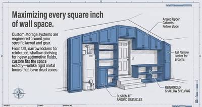 Garage Storage Layout: Designing Around Slopes, Obstacles and Dead Zones