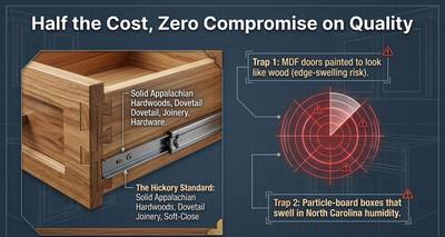 Refacing Material Traps: Painted MDF Doors and Particle-Board Boxes